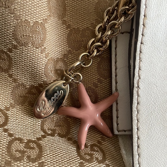 Gucci Small Jolicouer Brown Beige Red and Pink Canvas Shoulder Bag - Picture 2 of 14